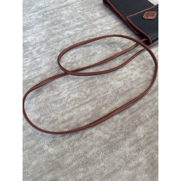 1990s Vintage Esprit Crossbody Wallet Purse Black Brown - Picture 10 of 10